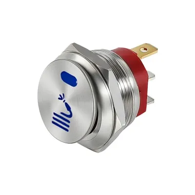 Светодиодный индикатор кулисного переключателя 20A/12V 22MM с символом водопровода